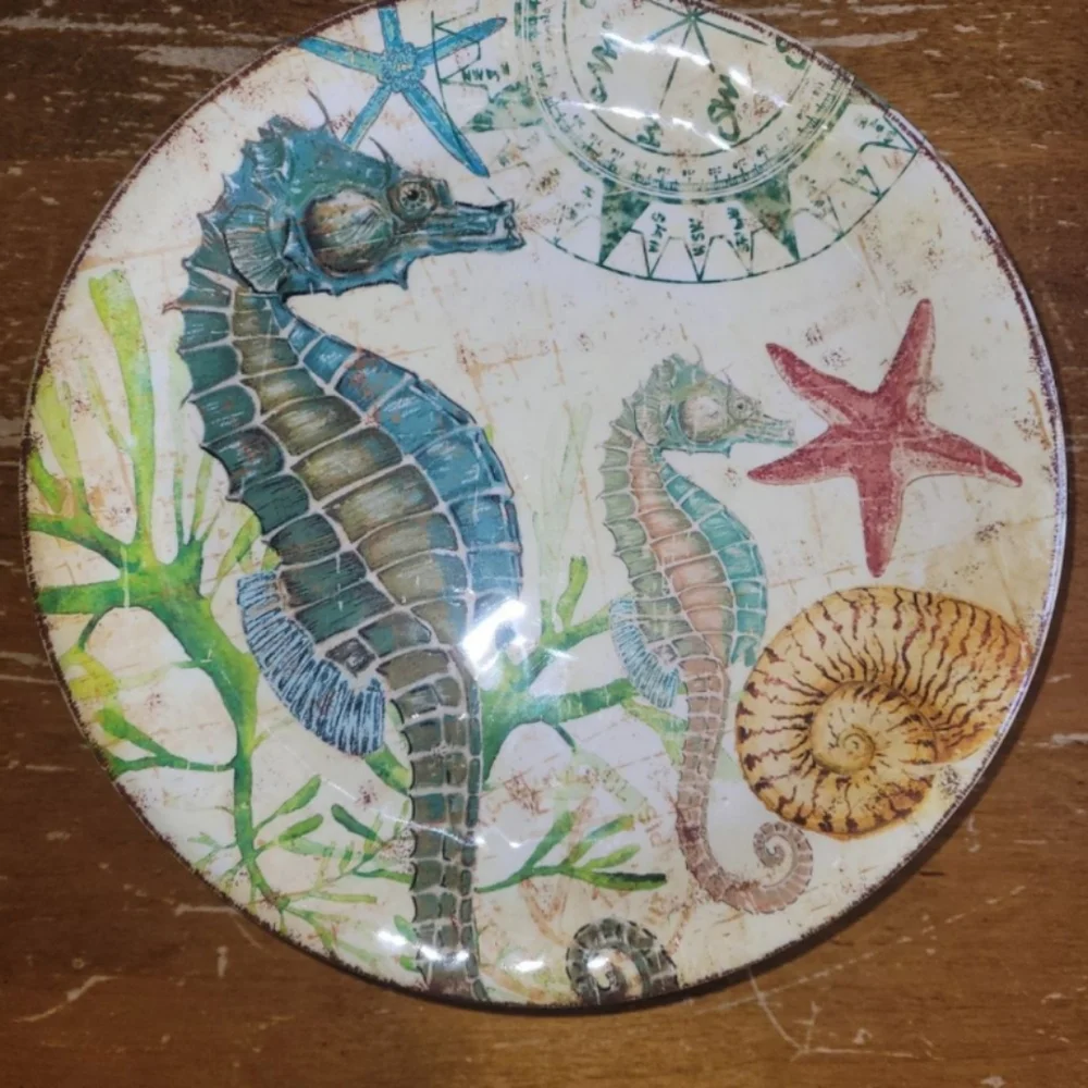 (2) Pier One Sea Life Plates